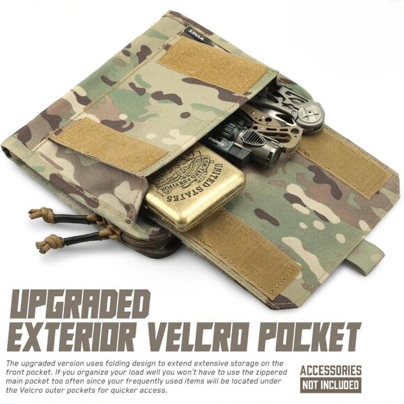 Tactical Folding Admin Pouch, Molle Tool Bag of Laser-Cut Design, Medical Bag - Picture 3 of 7